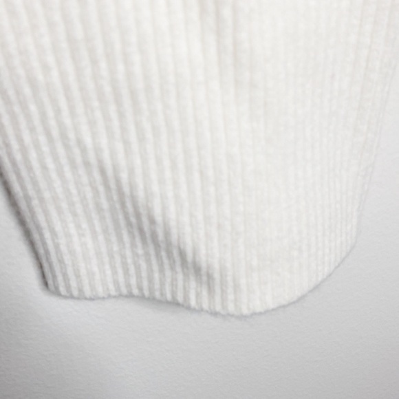 Marissa Webb Arie ribbed cashmere blend Henley sweater in cream size S - Picture 10 of 14